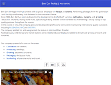 Tablet Screenshot of bendorfruits.com